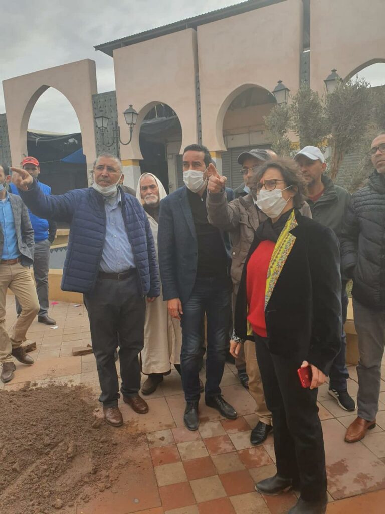 مصطفى بودرقة في زيارة للوقوف على أشغال تهيئة سوق الأحد بأكادير