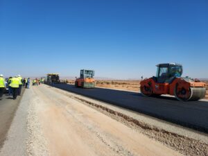 الطريق السريع العيون الداخلة نسبة الأشغال وصلت 100 بالمائة