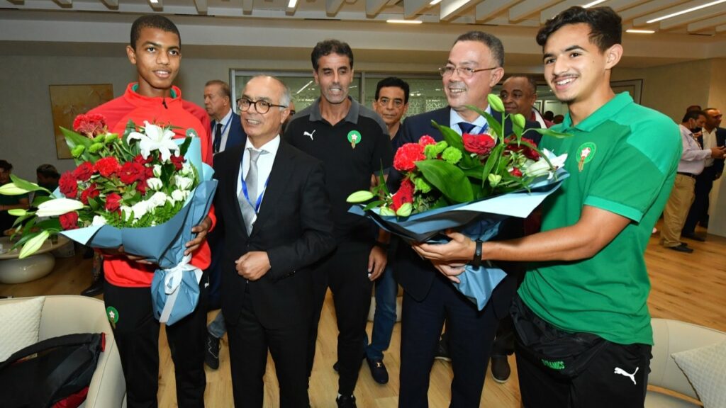 استقبال خاص من الجامعة لأشبال المنتخب المغربي العائدين من الجزائر