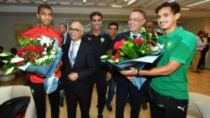استقبال خاص من الجامعة لأشبال المنتخب المغربي العائدين من الجزائر