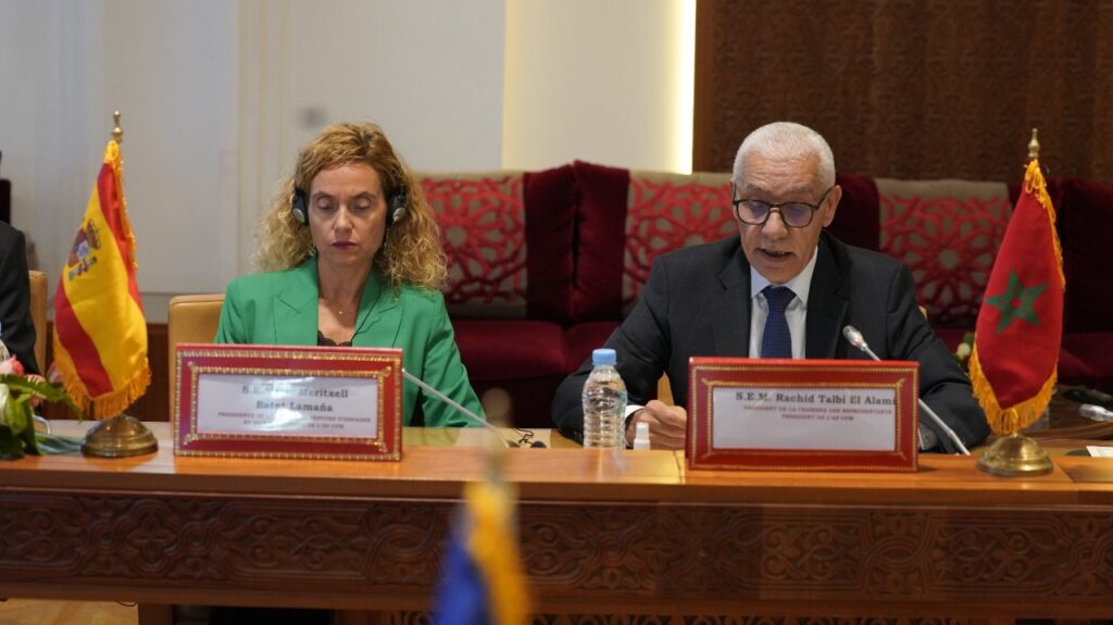 الطالبي العلمي يتباحث مع رئيسة مجلس النواب الإسباني