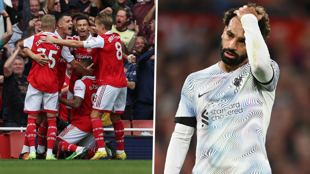 أرسنال يسقط ليفربول بثلاثية ويعتلي صدارة الدوري الإنجليزي الممتاز