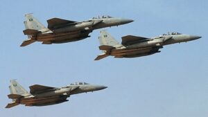 خلل فني يسقط طائرة سعودية مقاتلة