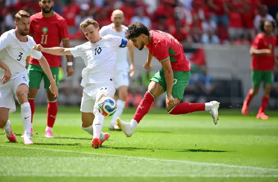 المنتخب المغربي يتعادل مع النرويج